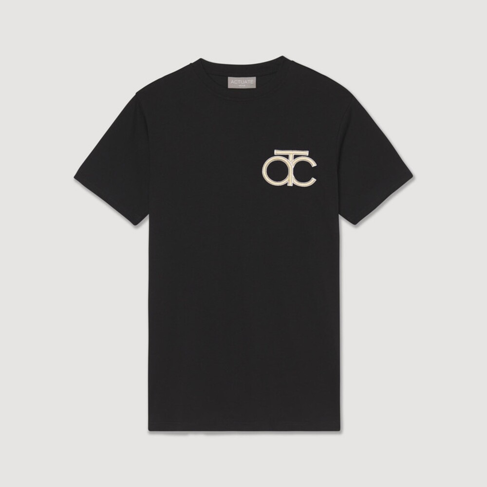 ACTUATE Avondale Knit T-Shirt, Black, Size L